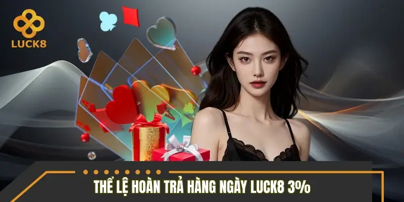 Chi tiết về thể lệ hoàn trả hàng ngày LUCK8 3%